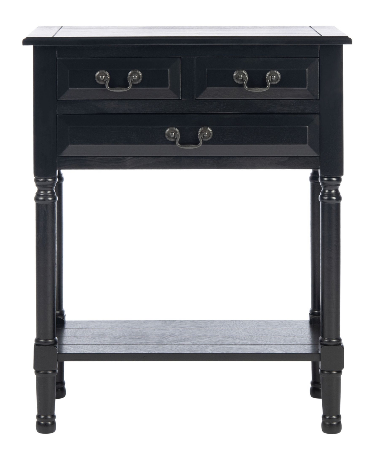 Safavieh Couture Primrose 3 Drawer Console Table In Black