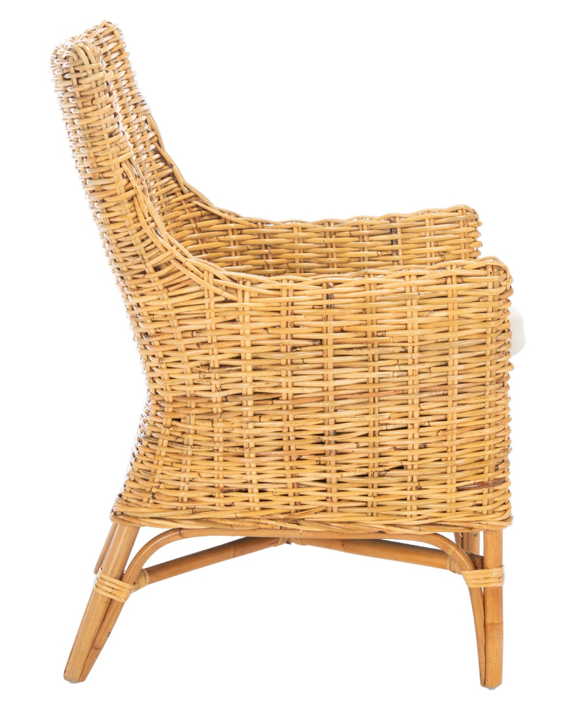 Safavieh Cristen Rattan Accent Chair With Cushion In Natural