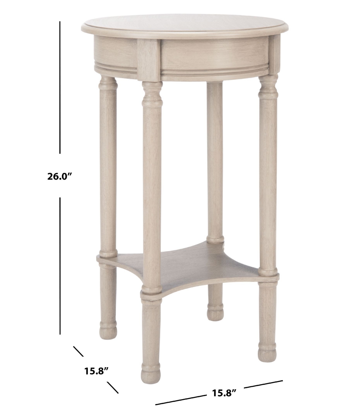 Safavieh Tinsley Round Accent Table In Beige