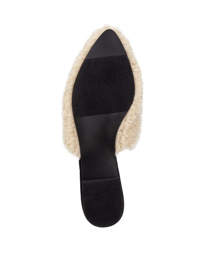 womens sherpa lined mules