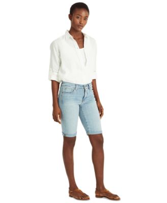 Lauren Ralph Lauren - Cuffed Denim Bermuda Shorts