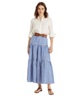 ralph lauren linen skirt