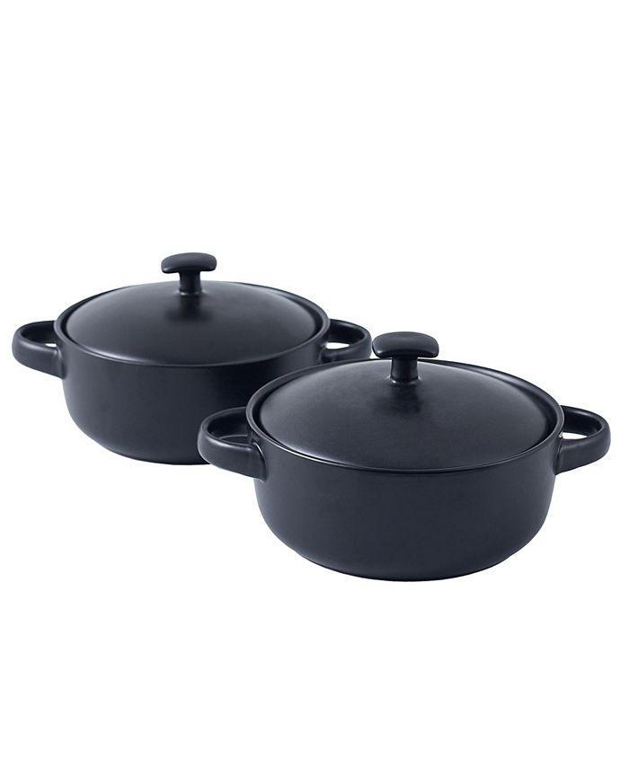 Bruntmor Bake Serve Oven Safe Soup Bowls with Handles and Lids 20 oz