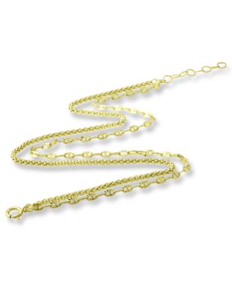 Double Chain Ankle Bracelet, Created for Macy's