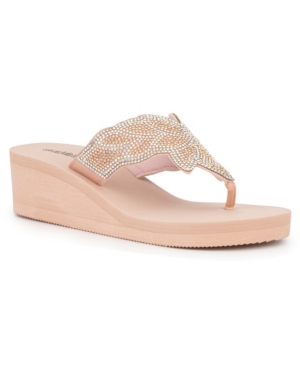 Olivia Miller Women's Gold Coast Wedge Beach Sandals Women's Shoes