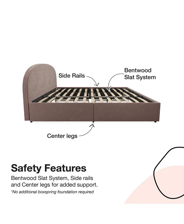 Mr. Kate Moon Upholstered Bed with Storage, King Macy's