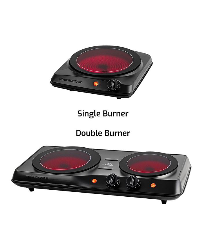 OVENTE 1700w Double Hot Plate Electric Countertop Infrared Stove Macy's