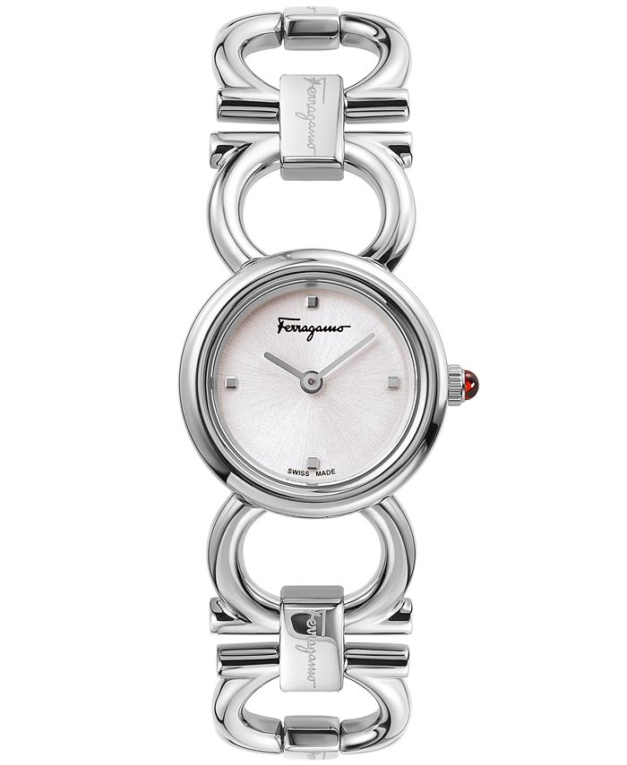 Salvatore Ferragamo - Women's Swiss Double Gancini Stainless Steel Bracelet Watch 22mm