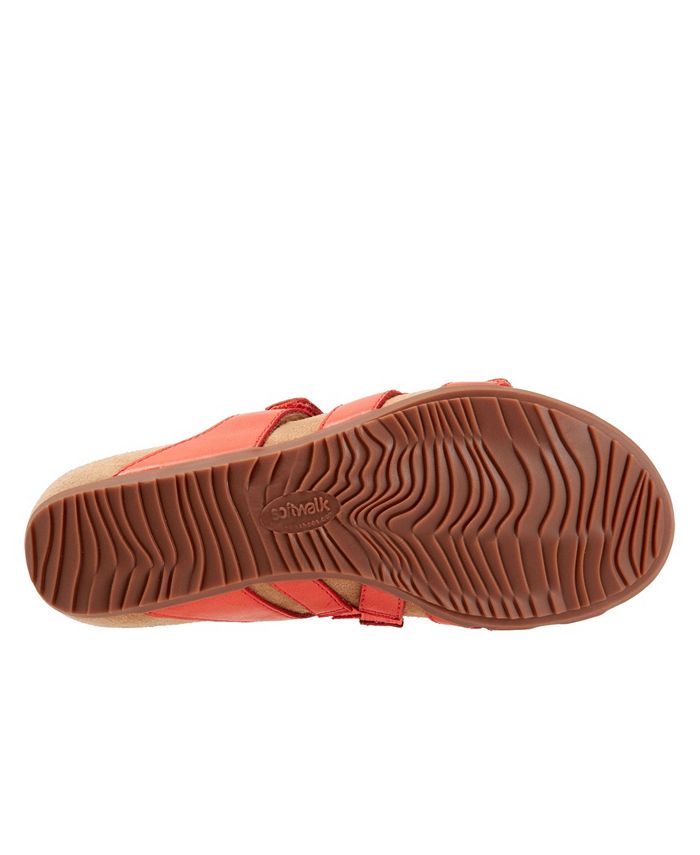 SoftWalk Women's Cali Sandal - Adjustable Buckle Strap With Memory Foam Footbed For Comfort