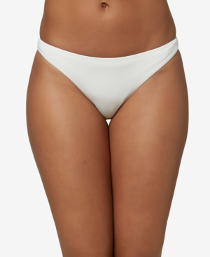 O'neill Saltwater Solids Rockley Bikini Bottoms In Vanilla