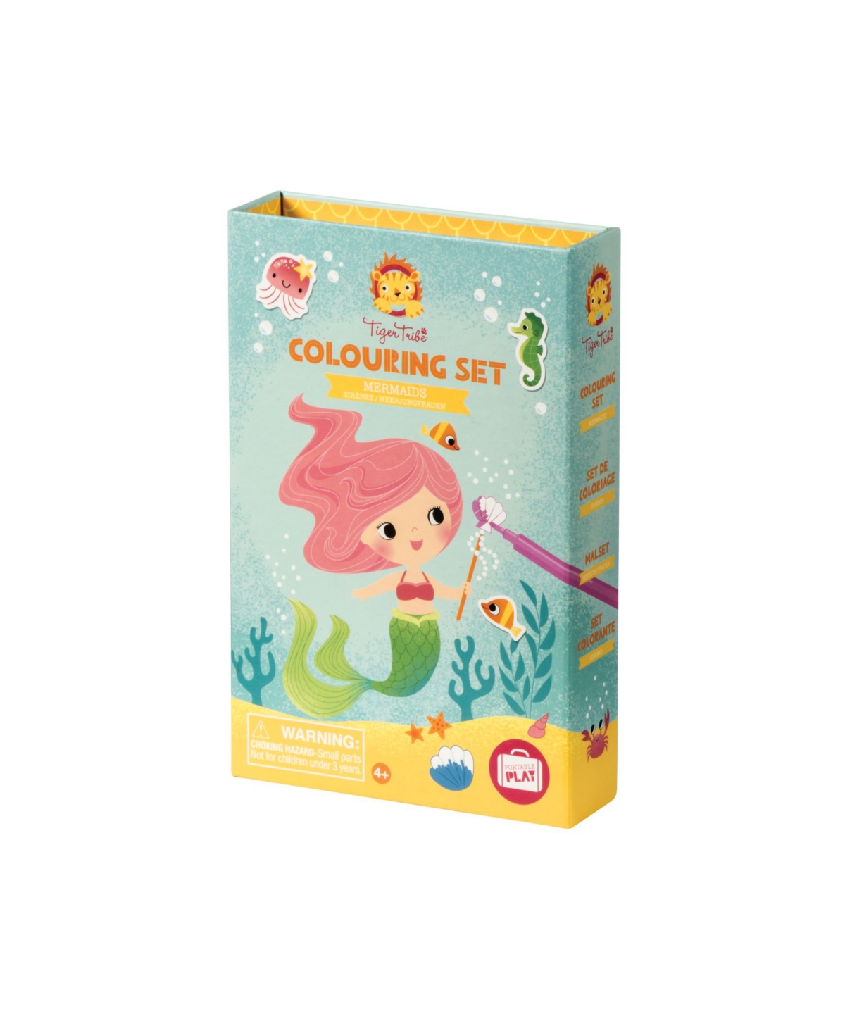 Tiger Tribe Mermaids Coloring Set with Markers and Stickers