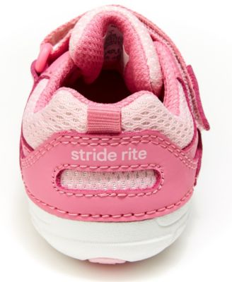 Stride Rite Soft Motion Jamie Sneaker Für Mädchen – Lila Kinderschuhe Gr. 3 US | Leichte Gummisohle | Mit Klettverschluss