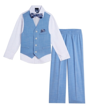 Toddler Boys Bold Dobby Vest 5-piece Set