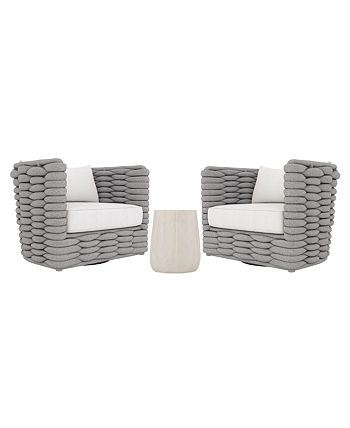 Furniture CLOSEOUT Bernhardt Wailea Swivel Chair with Sunbrella