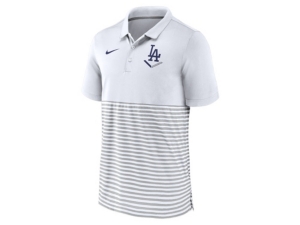 Nike Men's Los Angeles Dodgers Icon Stripe Polo Shirt