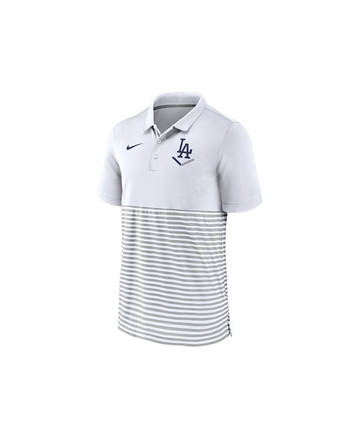 Nike Men's Los Angeles Dodgers Icon Stripe Polo Shirt - Macy's