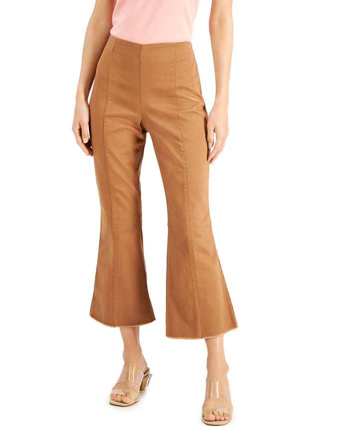 INC International Concepts Cropped Flare-Leg Pants, Created for Macy's ...