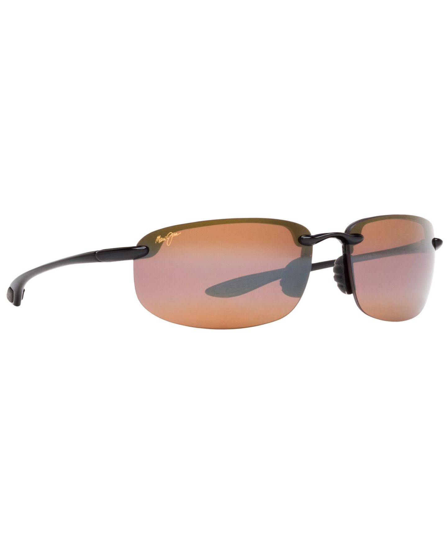 Женские солнцезащитные очки Maui Jim Hookipa Polarized Sunglasses, 407, цвет: Чёрный / Коричневый — фото 5
