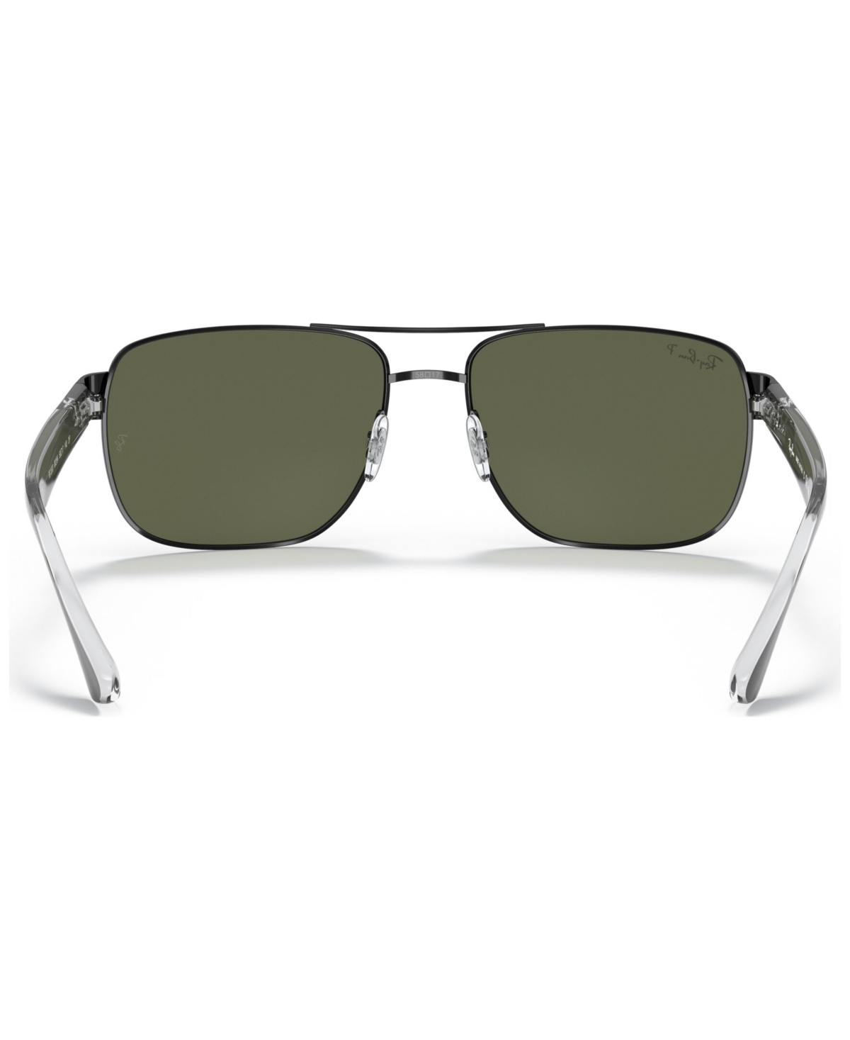 Shop Ray Ban Polarized Sunglasses, Rb3530 In Gunmetal,green Polarized