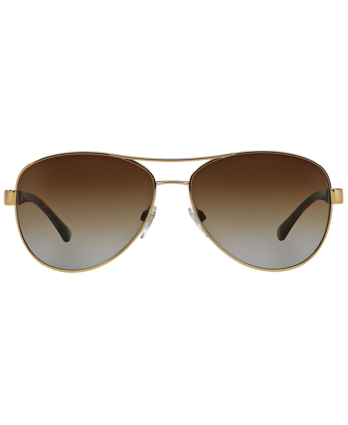 Shop Burberry Polarized Sunglasses , Be3080 In Gold Light,brown Gradient Polar