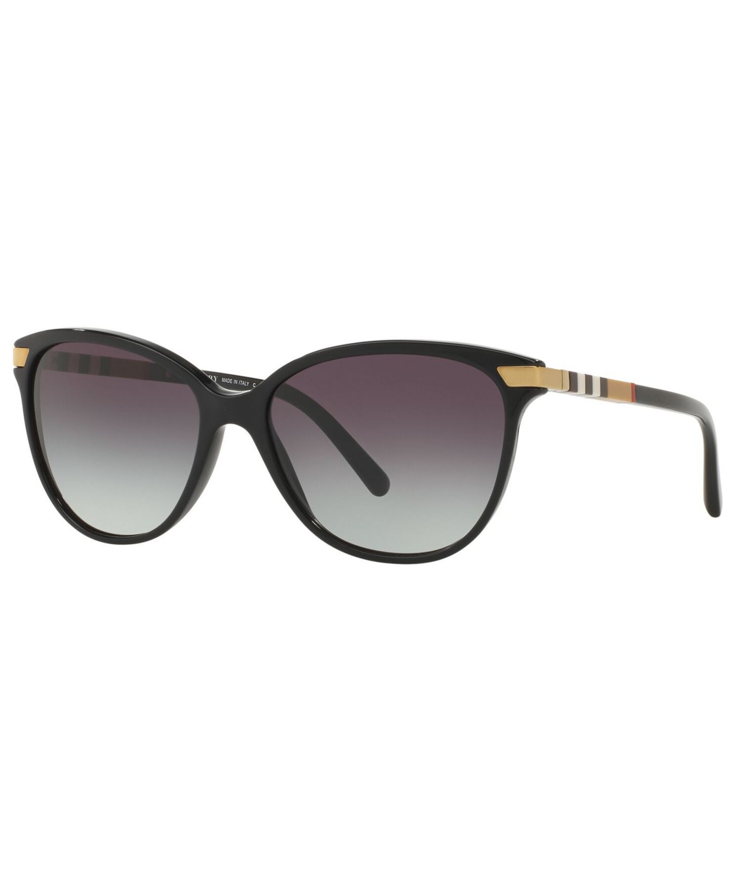 Женские солнцезащитные очки Burberry Gradient Sunglasses, BE4216, цвет: Чёрный / Серый градиентный — фото 3