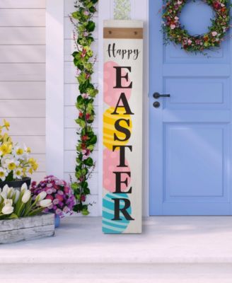 42"H Wooden "HAPPY EASTER" Porch Sign