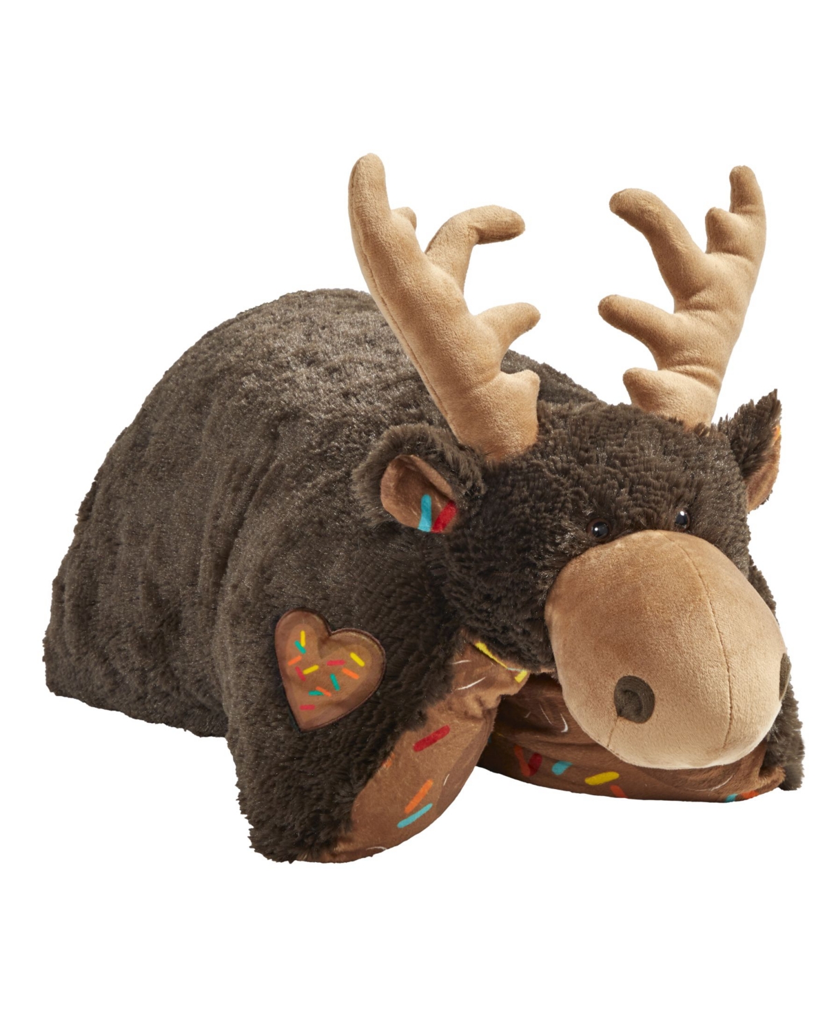 Pillow Pets Kids' Sweet Scented Chocolate Moose Stuffed Animal Plush Toy In Brown