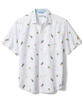 Tommy Bahama Men s Flamingo Tango Tropical Print Seersucker Shirt