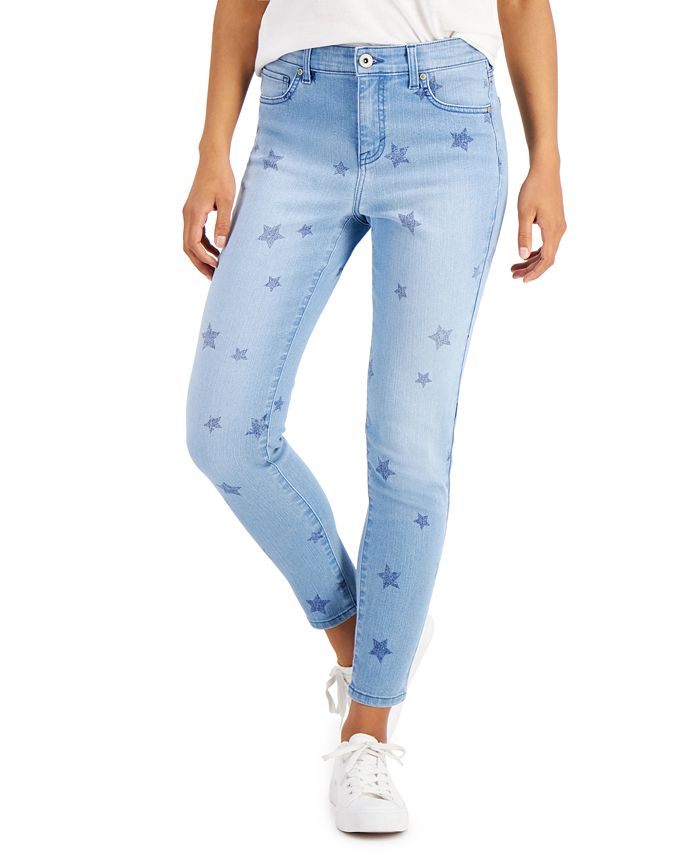 Style & Co Petite Star Toss Skinny Ankle Jeans, Created for Macy's - Macy's