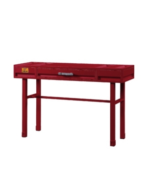 Acme Furniture Cargo Vanity Desk In Red