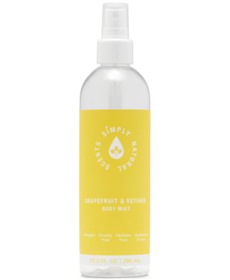 Simply Natural Scents - Grapefruit & Vetiver Body Mist, 10-oz.