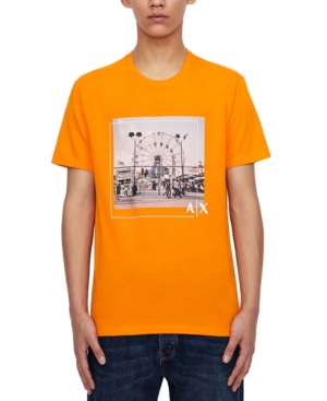AX Armani Exchange Men's Coney Island Ferris Wheel T-Shirt