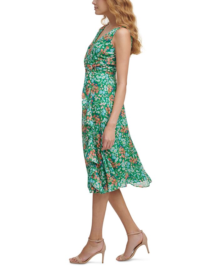 kensie Printed Midi Dress Macy's