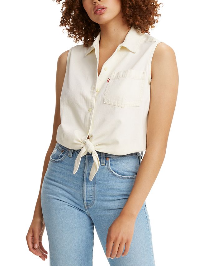 Levi's Rumi Cotton Denim Shirt & Reviews - Tops - Juniors - Macy's