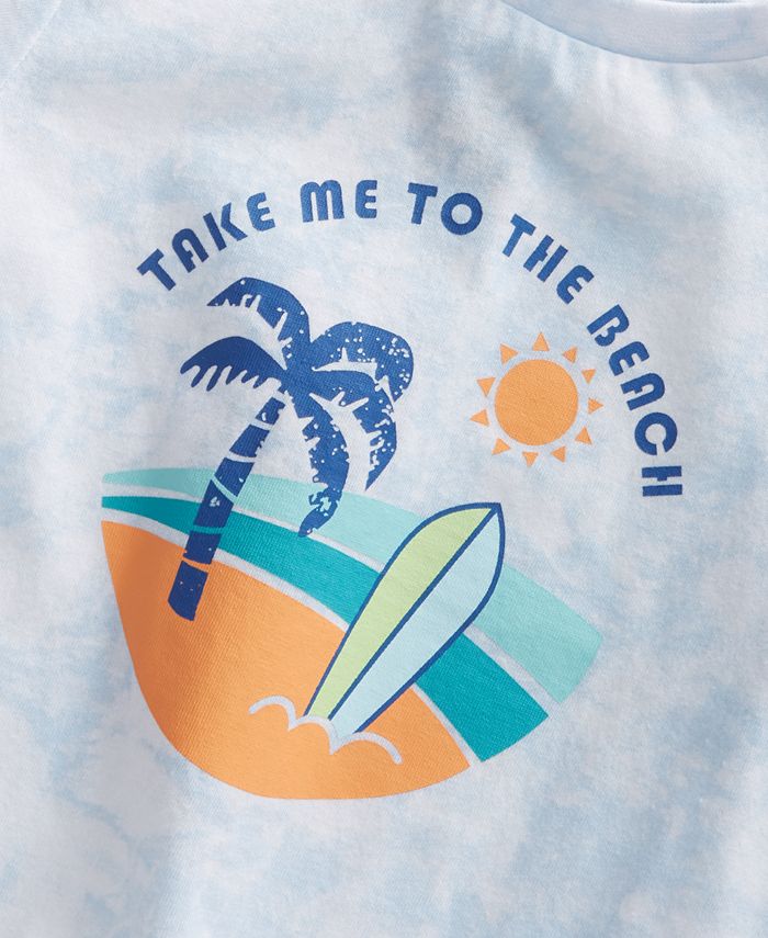First Impressions Baby Boys Take Me To The Beach Cotton T-Shirt ...