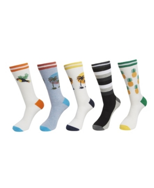Hs By Happy Socks Men's Athletic Socks, Pack Of 5 In Brt Cmb
