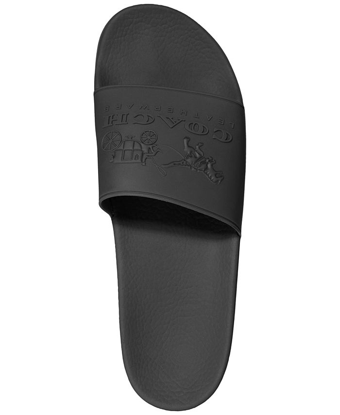 COACH Men's 3D Logo Slide Sandals & Reviews - All Men's Shoes - Men ...