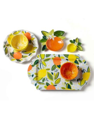 by Laura Johnson Orange Appetizer Bowl