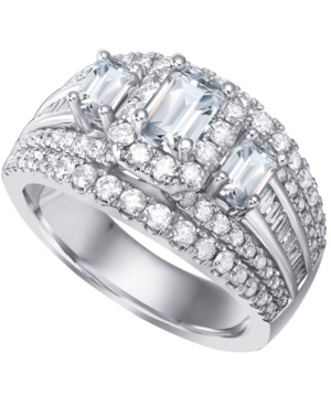 Macy's Diamond Engagement Ring (2 1/6 Ct. T.w.) In 14k White Gold