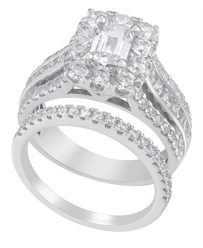 Macy's Diamond Bridal Ring Set (2 1/2 ct. t.w.) in 14K White Gold - Macy's