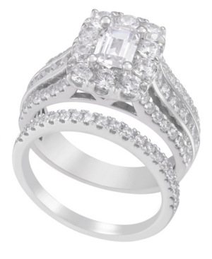 Macy's Diamond Bridal Ring Set (2 1/2 Ct. T.w.) In 14k White Gold