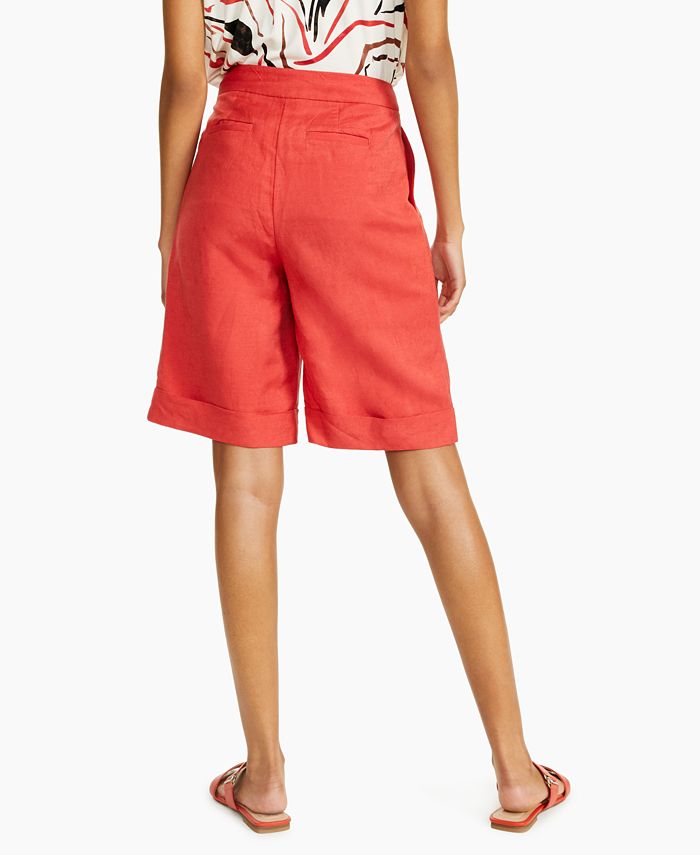 Alfani Pleated Bermuda Shorts, Created for Macy's & Reviews Shorts