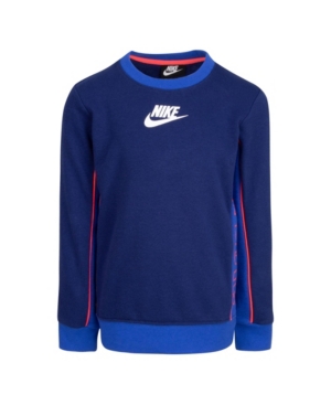 Nike Toddler Boys Colorblocked Fleece Crew Sweatshirt
