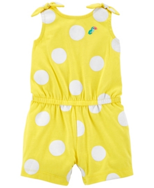 Carter's Baby Girls Polka Dot Cotton Romper