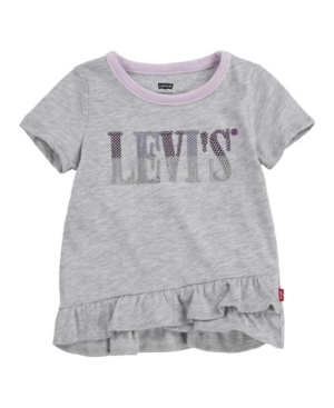 Levi's Little Girls Ruffle Hem Tunic T-shirt