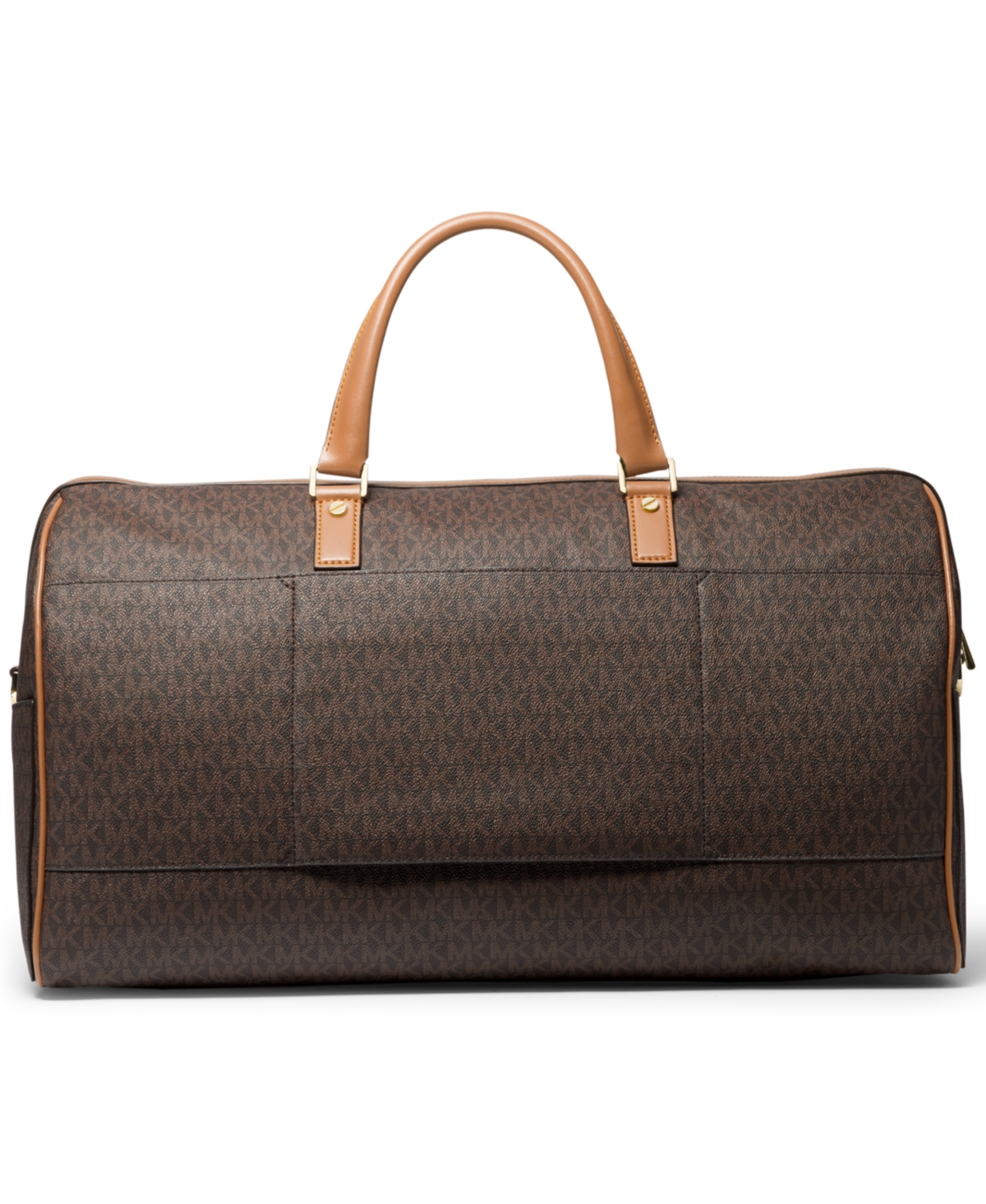 Michael Michael Kors Logo Bedford Travel Weekender -Acorn/Gold
