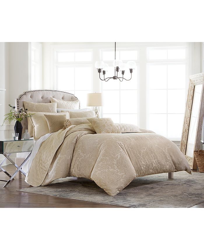 Hotel Collection CLOSEOUT! Engraved Paisley Comforter, Full/Queen