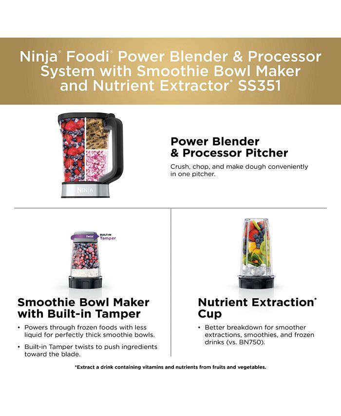 Ninja Foodi® SS351 Power Blender & Processor System with Smoothie Bowl