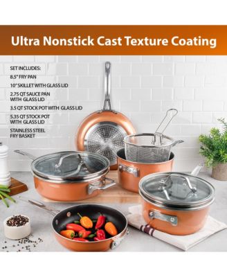 StackMaster 10-Piece Nonstick Ceramic Coating Cookware Set