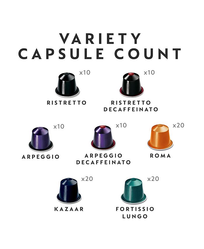 Nespresso Variety Pack Capsules, 50 Count, Box